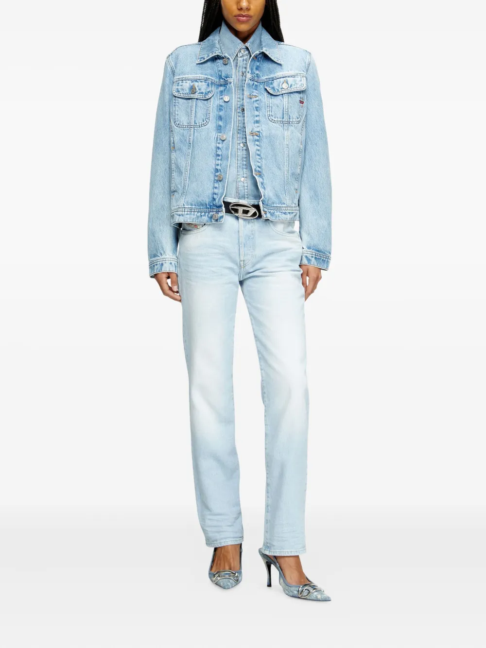 Diesel Jeans met vervaagd effect - Blauw
