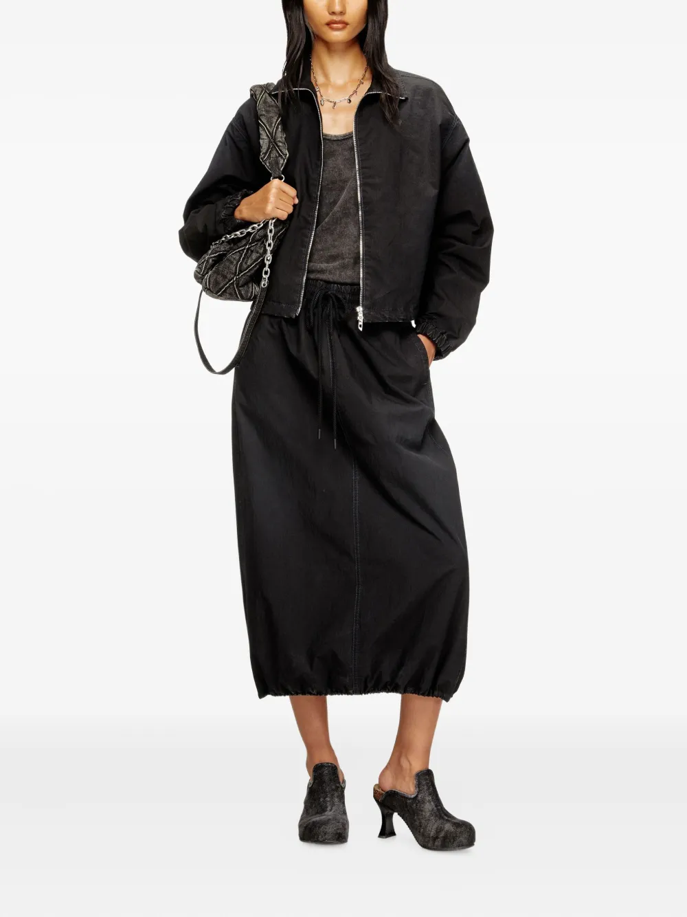 Diesel De-Sanderz Jogg zip-fastening jacket Zwart