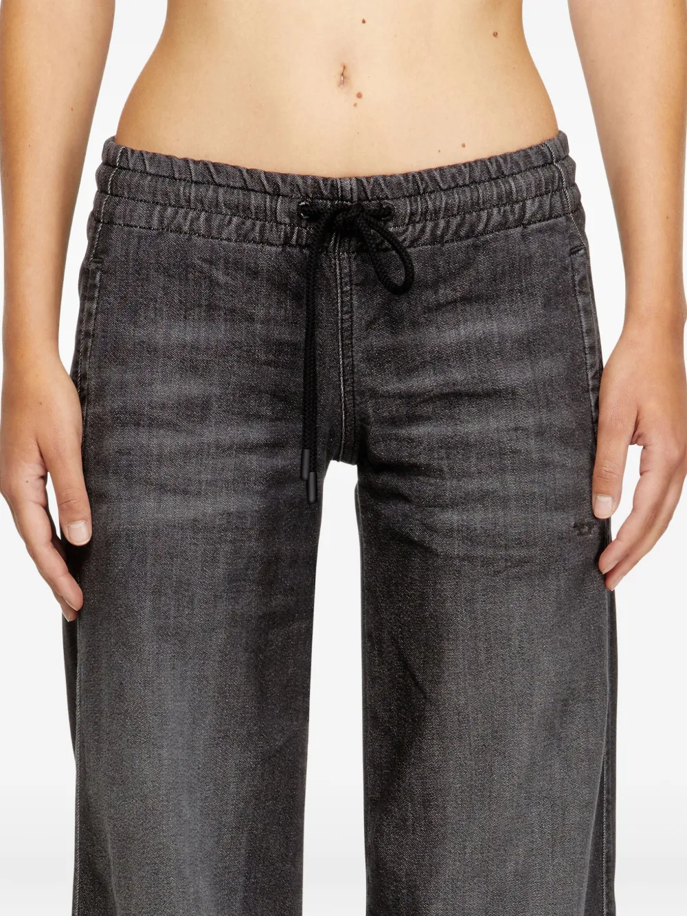 Diesel 2078 D-Ainty jeans met trekkoord Grijs