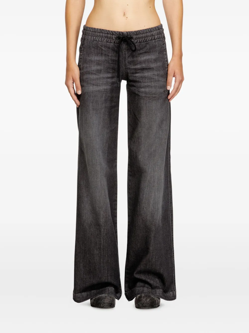 Diesel 2078 D-Ainty jeans met trekkoord Grijs