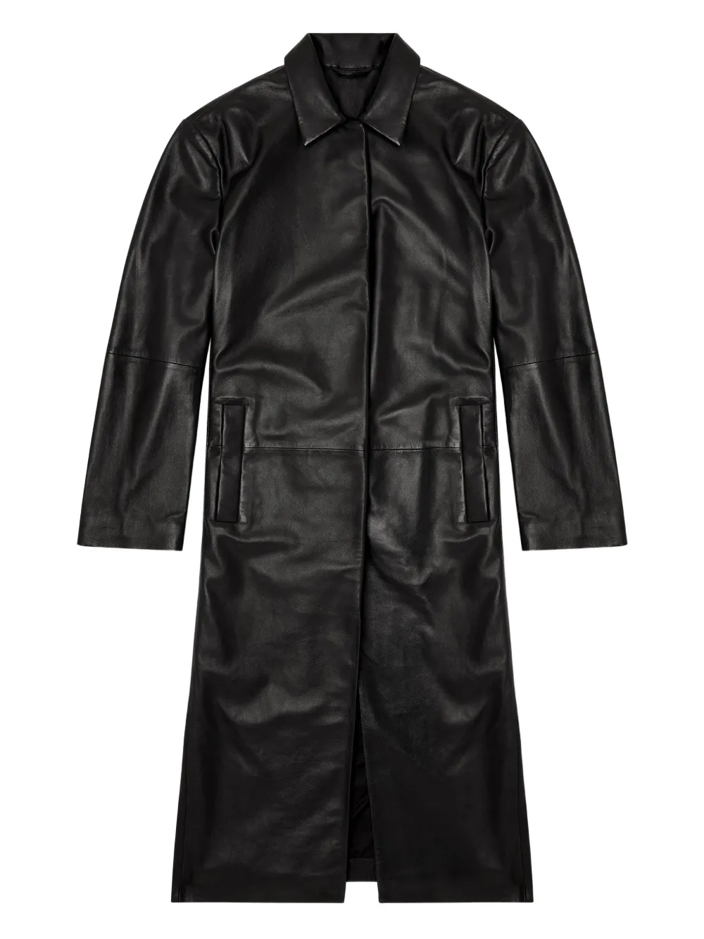 Diesel Lancelot leren jas Zwart