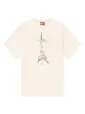 Diesel T-Box-T18 graphic-print oversized T-shirt - Neutrals