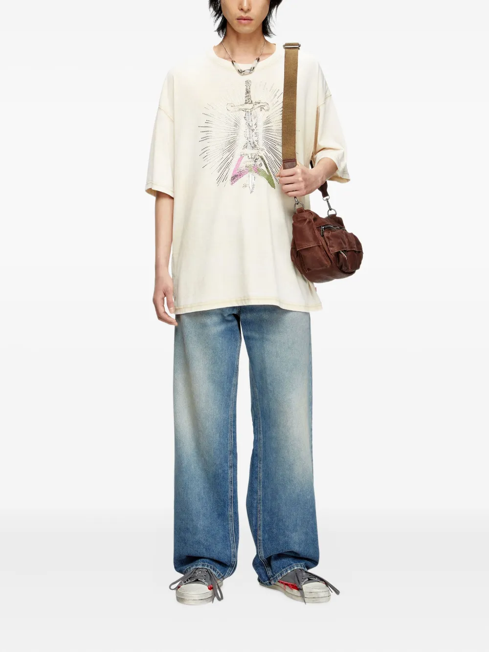 Diesel T-Box-T18 graphic-print oversized T-shirt | T-Shirts | Image 2
