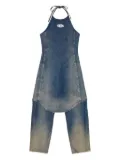 Diesel Cynthia halter-neck denim jumpsuit - Blue