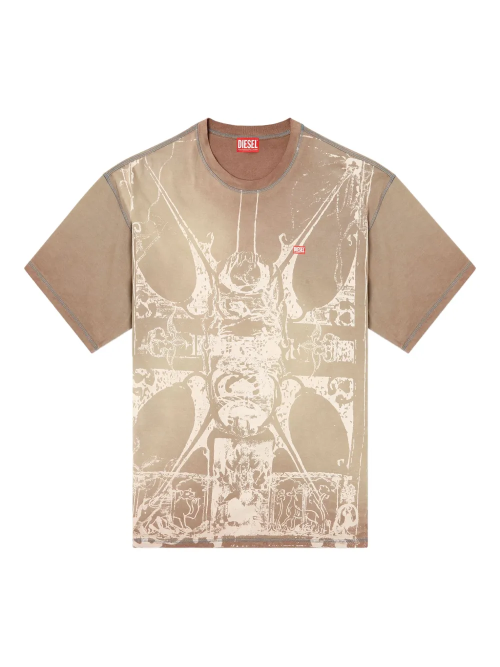Diesel T-Boxt-T13 graphic-print T-shirt | Neutrals | Image 1