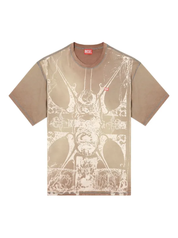 Diesel T-Boxt-T13 graphic-print T-shirt | Neutrals | FARFETCH