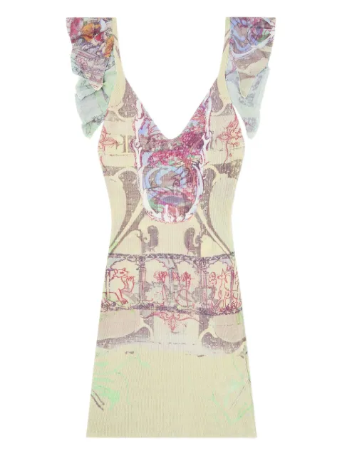 Diesel M-Fiorenza ruffled dress