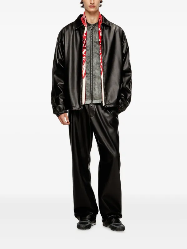 DIESEL ブラック ジップアップジャケット Diesel ジップアップ ジャケット | ブラック | FARFETCH JP