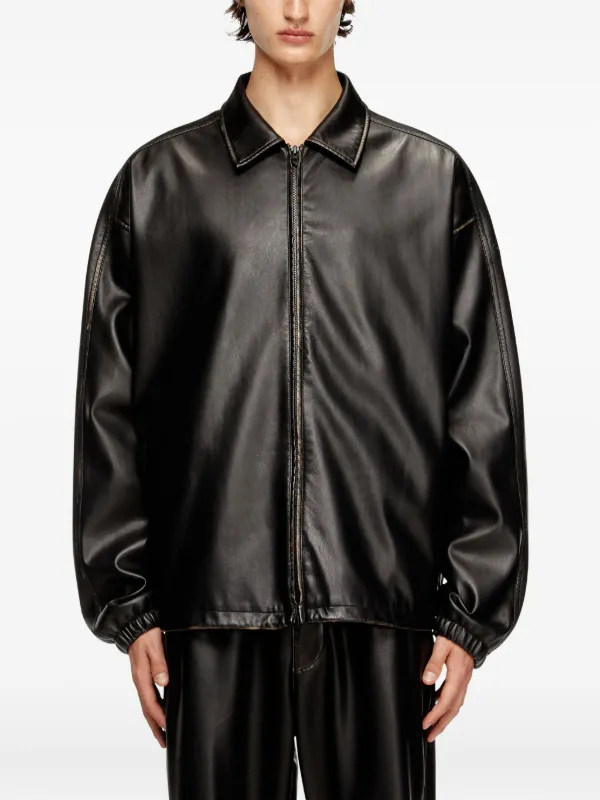 DIESEL ブラック ジップアップジャケット Diesel ジップアップ ジャケット | ブラック | FARFETCH JP