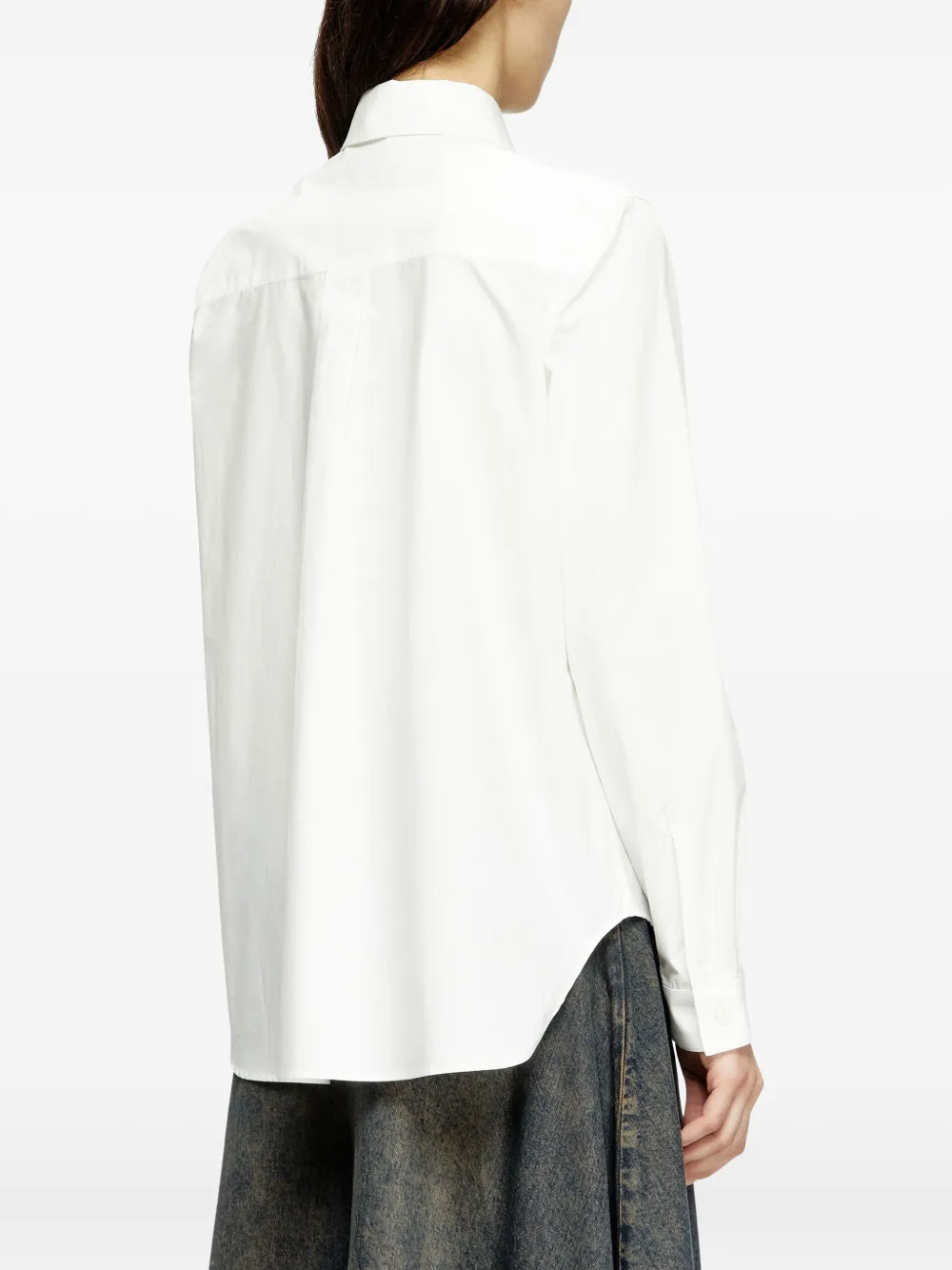 Diesel Linnen blouse Wit