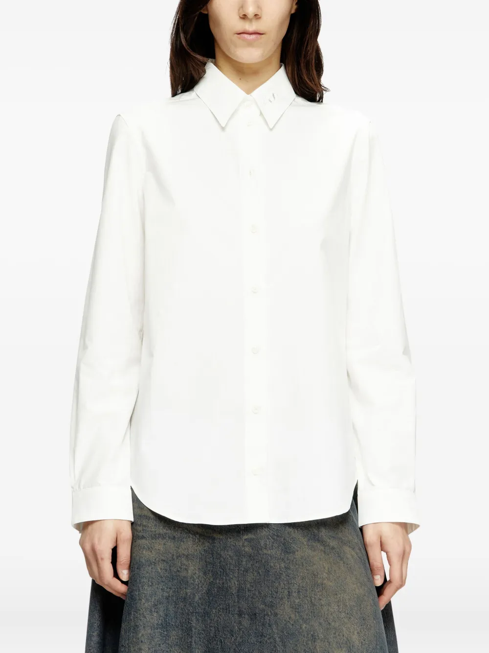 Diesel Linnen blouse Wit