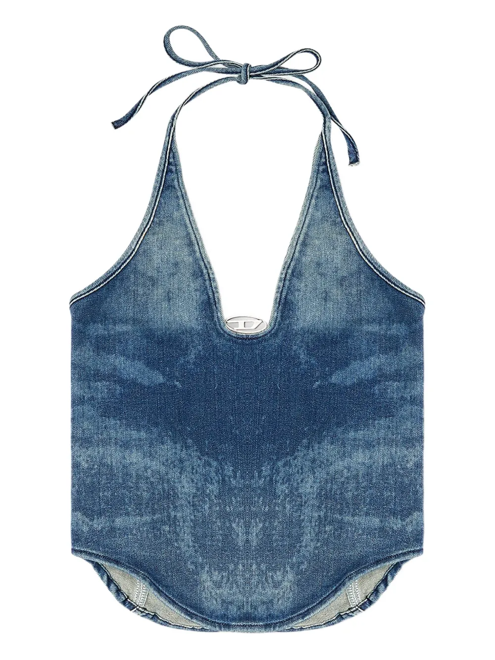 Diesel halter-neck denim top | Blue | Image 1