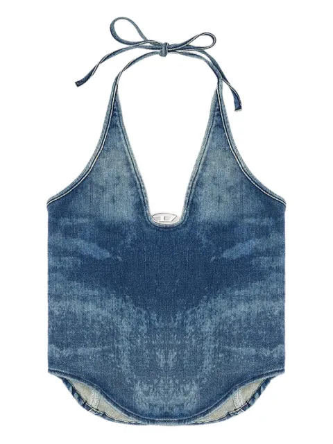 Diesel halter-neck denim top