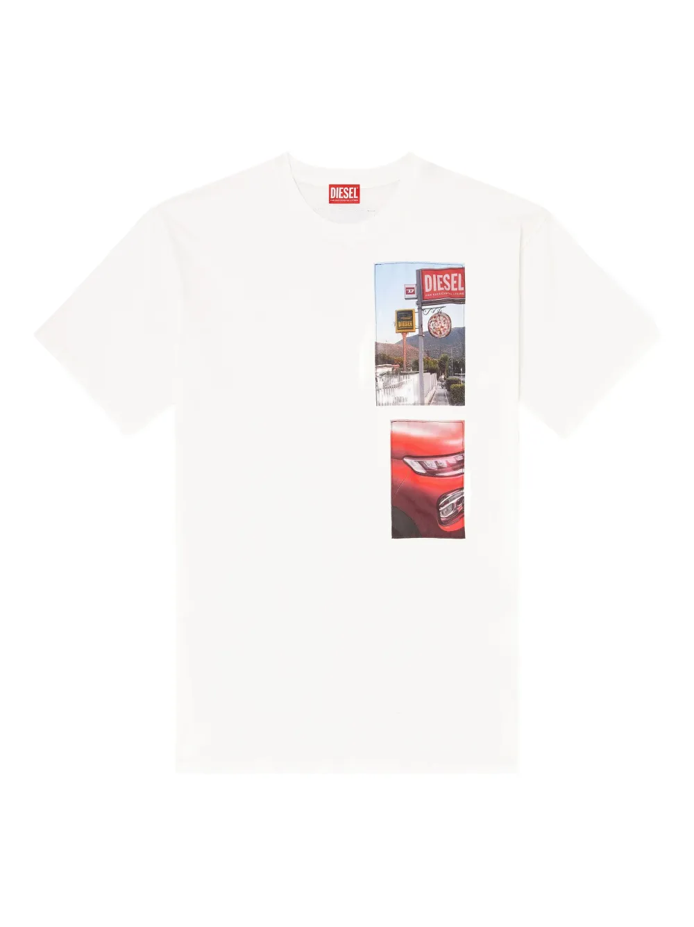 Diesel T-Boxt-T3 graphic-print T-shirt Wit