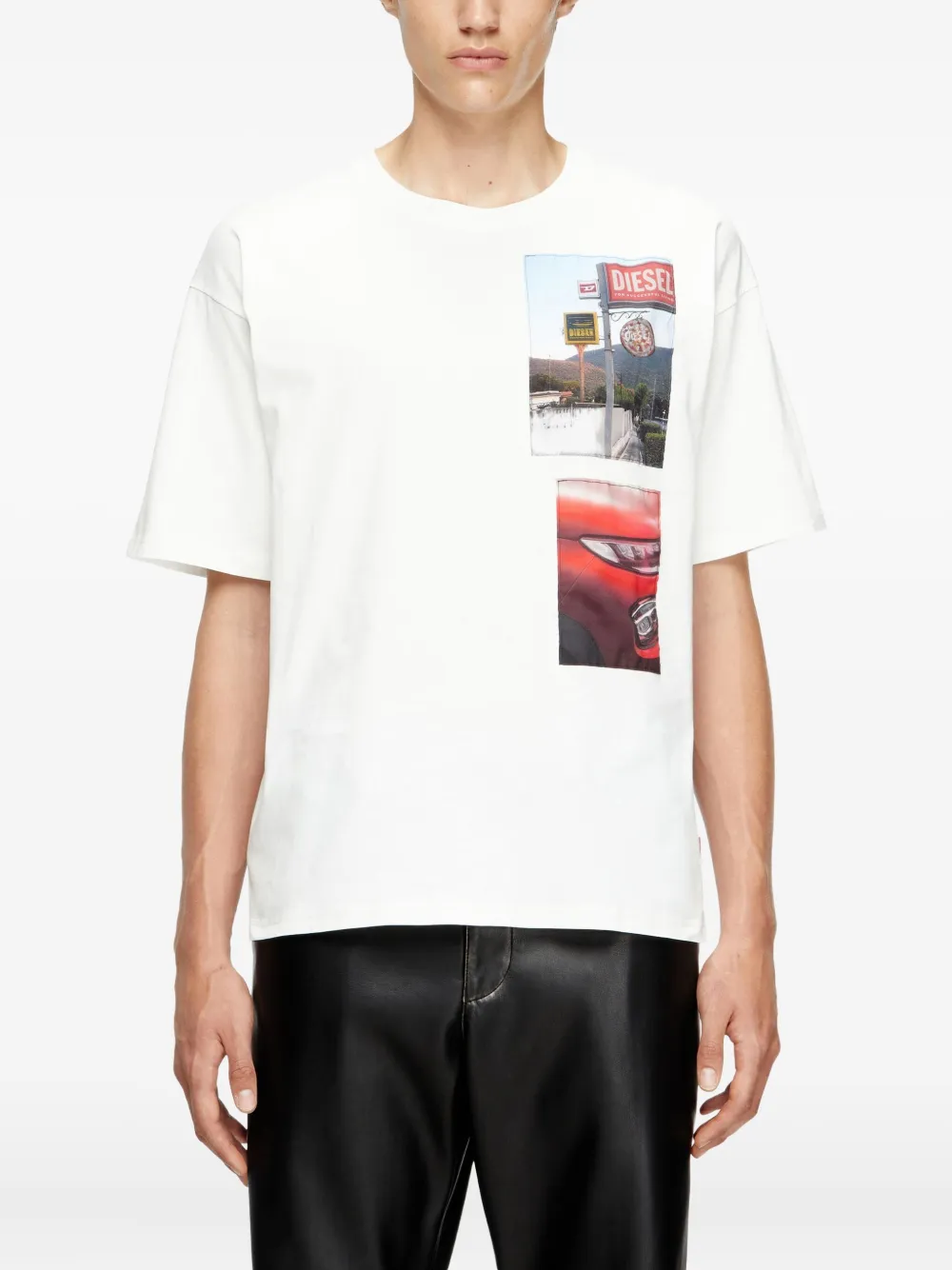 Diesel T-Boxt-T3 graphic-print T-shirt Wit