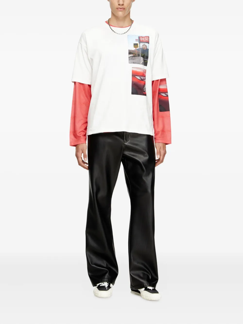 Diesel T-Boxt-T3 graphic-print T-shirt Wit