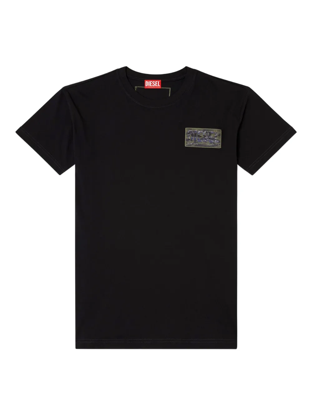 Diesel patch-pocket T-shirt Zwart
