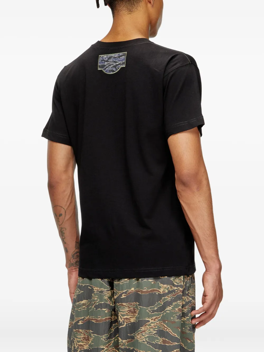 Diesel patch-pocket T-shirt Zwart