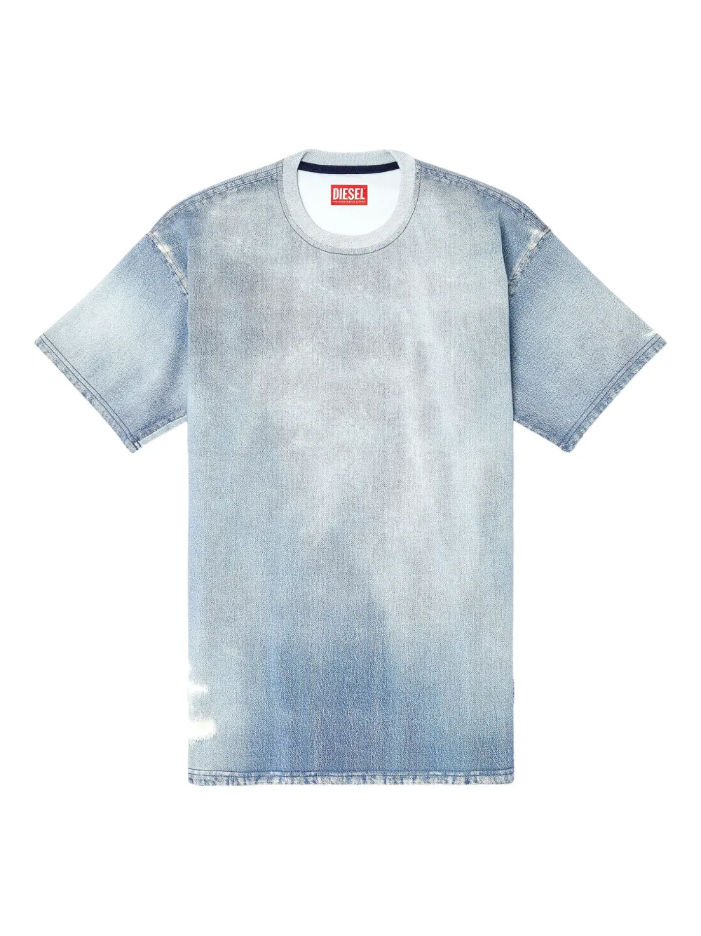 Diesel D-Box Jogg distressed denim T-shirt - ブルー Diesel D-Box Jogg distressed denim T-shirt - ブルー