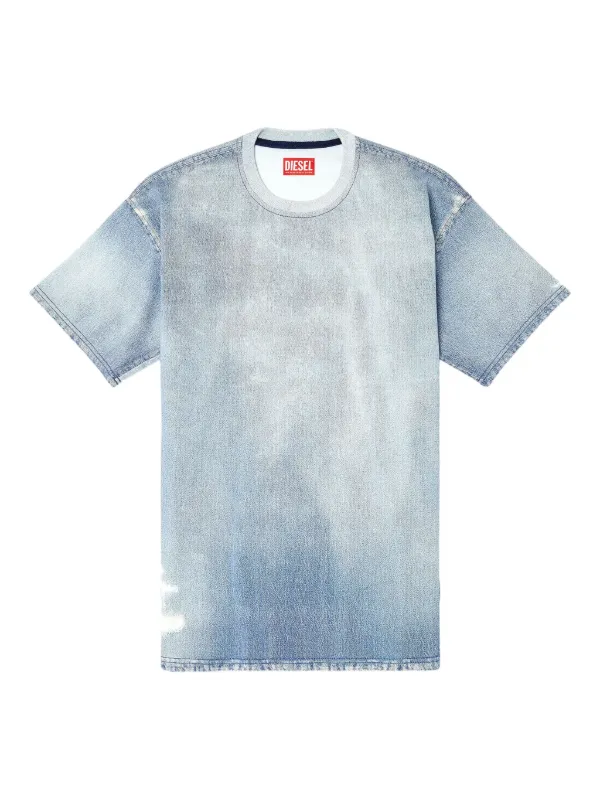 Diesel D-Box Jogg ダメージ デニムTシャツ | ブルー | FARFETCH JP