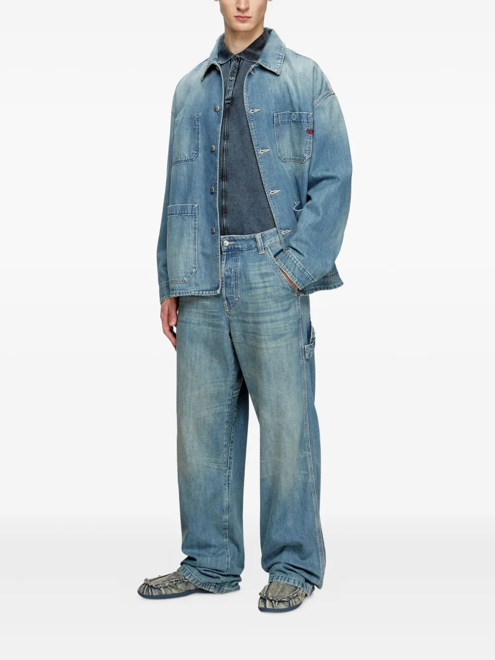 Diesel D-Livery straight jeans - Blauw