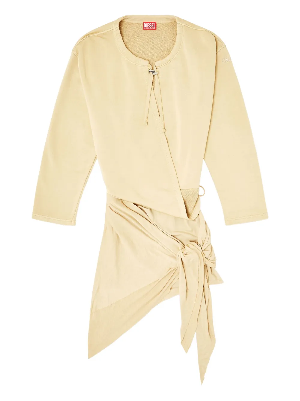 Diesel D-Creed drawstring wrap dress - ニュートラル Diesel D-Creed drawstring wrap dress - ニュートラル