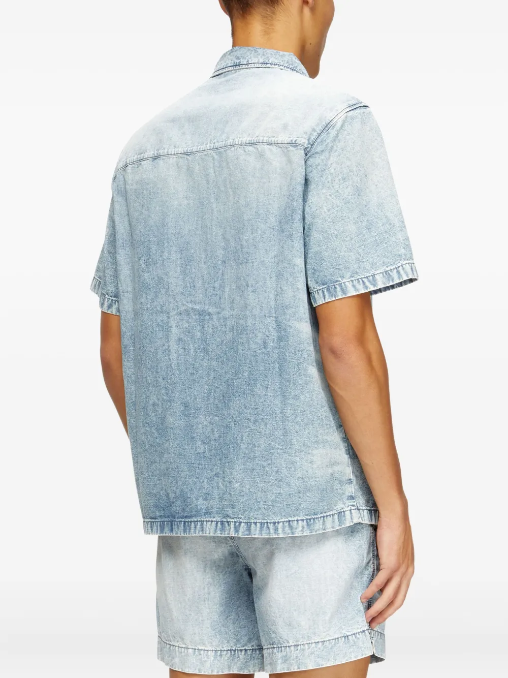 Diesel D-Nabil-S4 overhemd met knopen Blauw