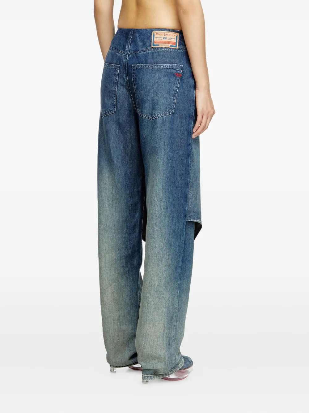 Diesel D-Arky gelaagde jeans Blauw