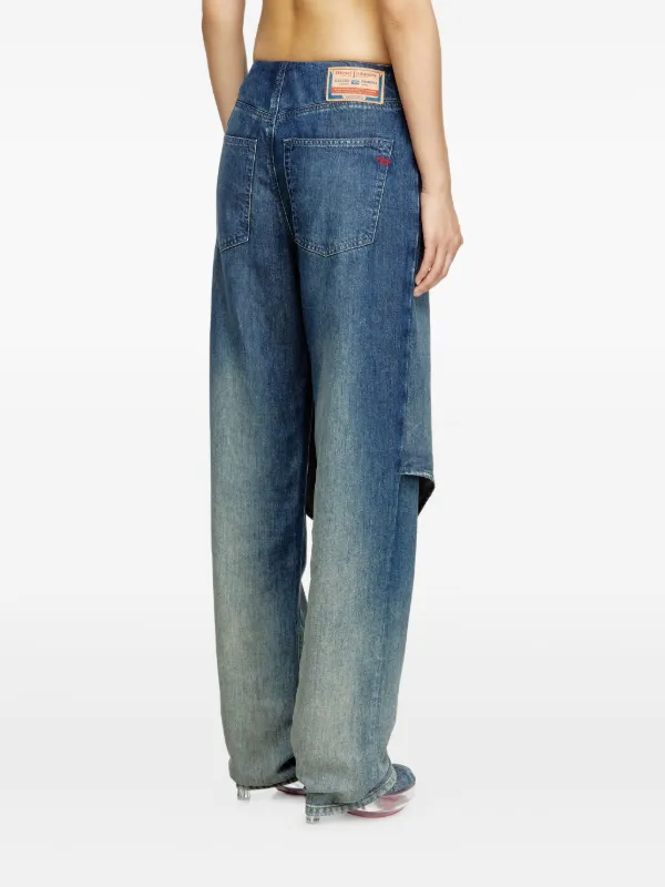 DIESEL デニムレイヤードJK Diesel D-Arky レイヤード ジーンズ | ブルー | FARFETCH JP
