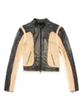 Diesel L-Oonie panelled leather jacket - 9XX
