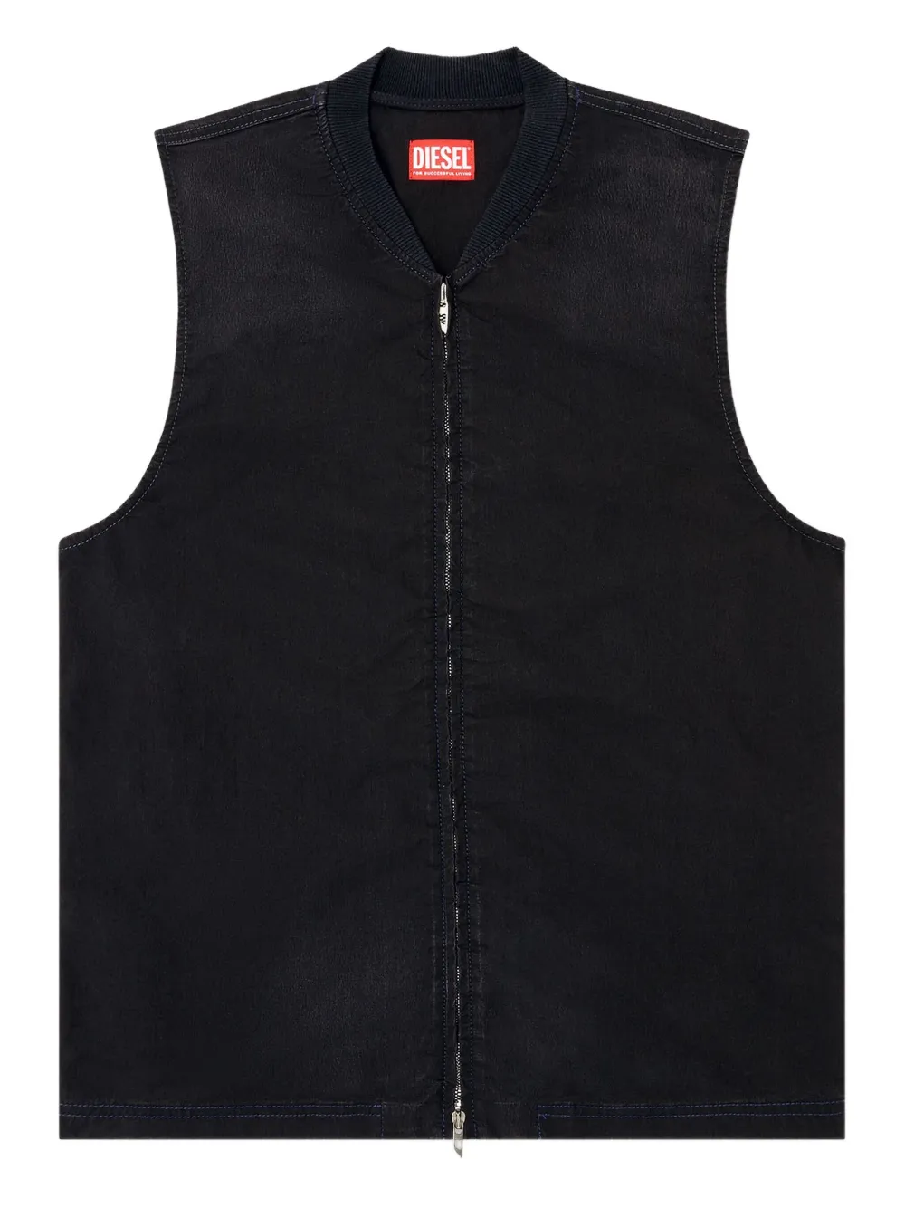 Diesel D-sund-d-n Zip-up Sleeveless Gilet