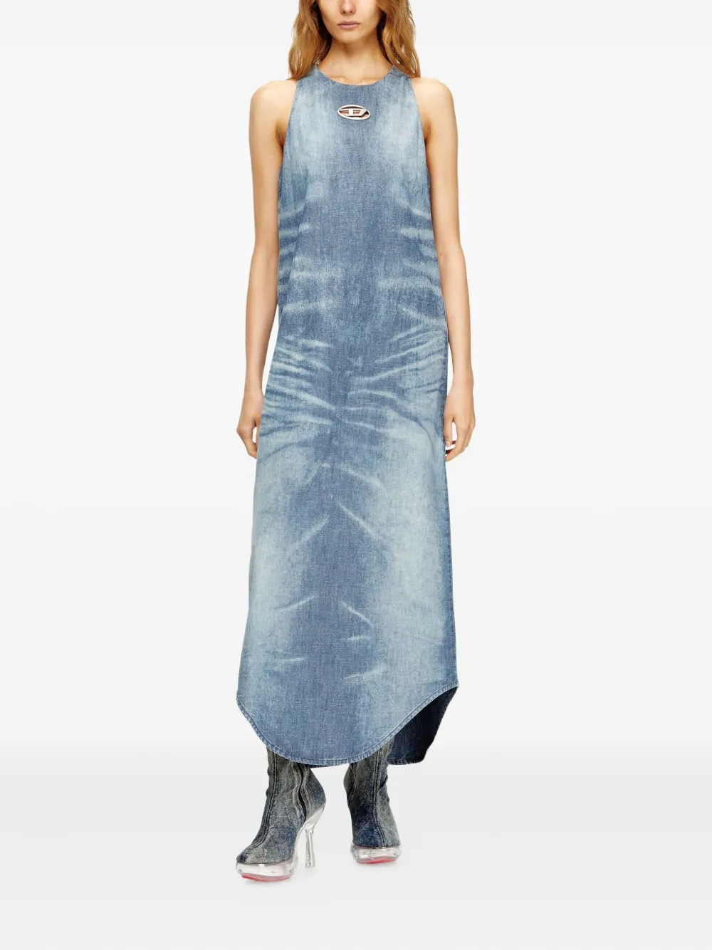 Diesel Lina sleeveless denim dress - Blauw
