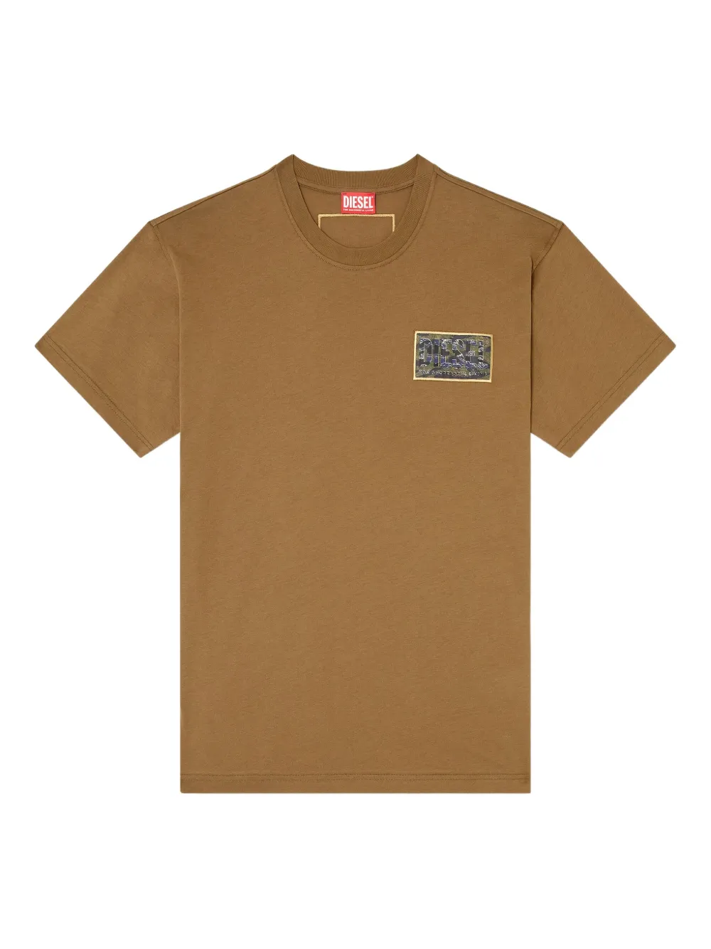 Diesel T-Norm-T3 T-shirt met grafische print Bruin