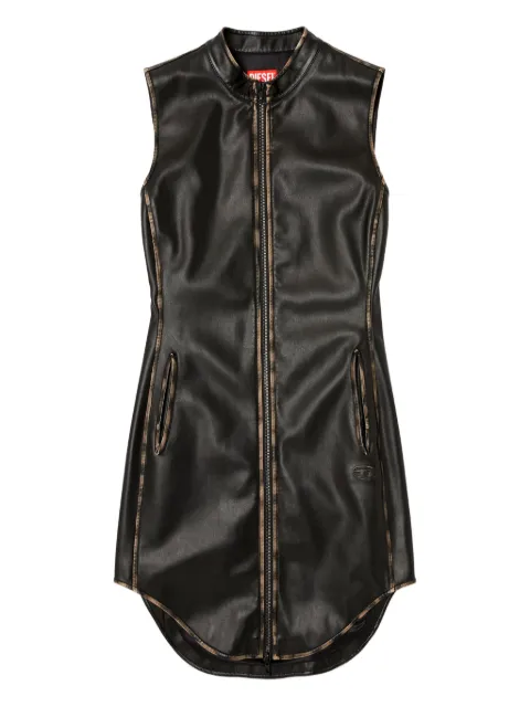 Diesel zip-front sleeveless mini dress