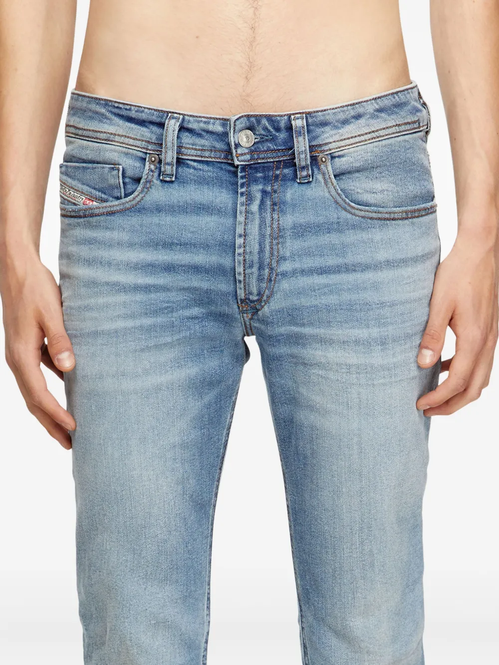 Diesel 1979 Sleenker jeans Blauw