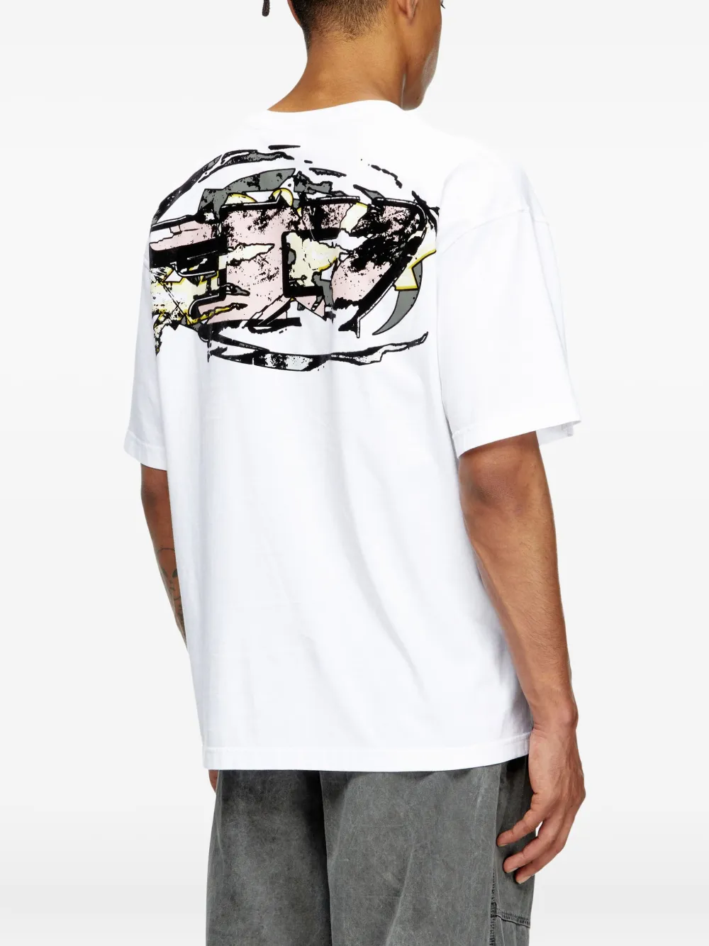 Diesel T-Boxt-T24 logo-print T-shirt Wit
