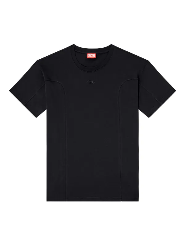 Tシャツ・カットソー DIESEL T-NORM-INT T-SHIRT IN COTTON T-NORM-INT Short-sleeve T-shirt with panels｜ホワイト