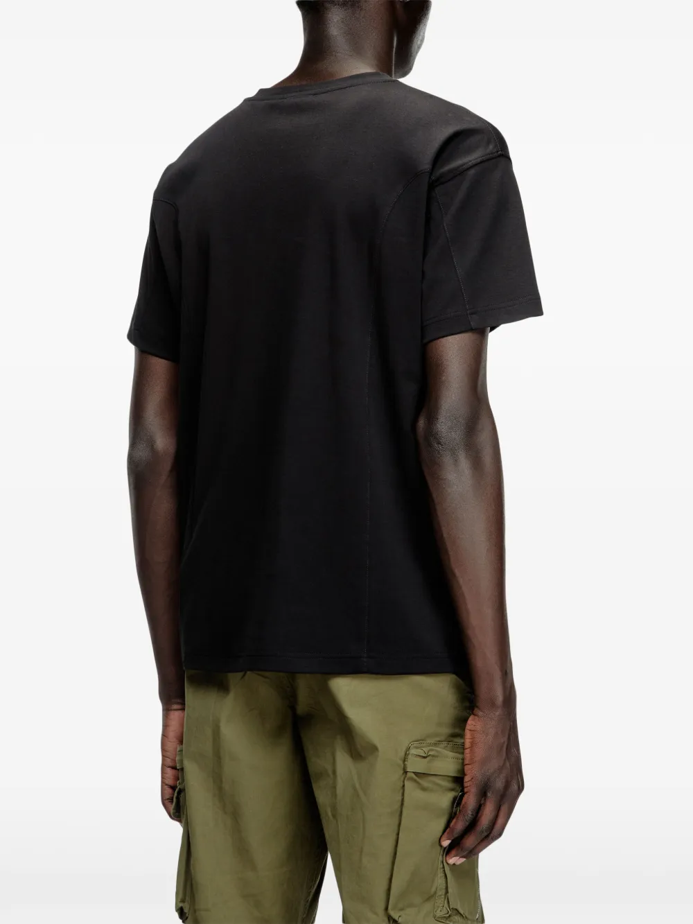Diesel T-Norm-Int T-shirt met ronde hals Zwart