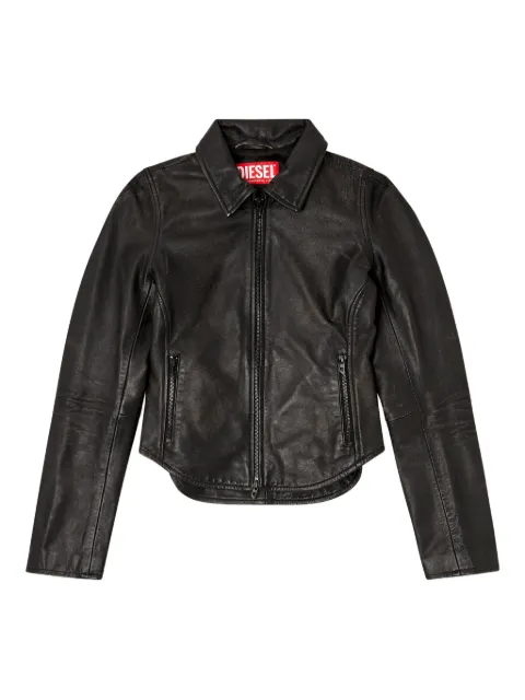 Diesel L-Egrad zip-front shearling jacket