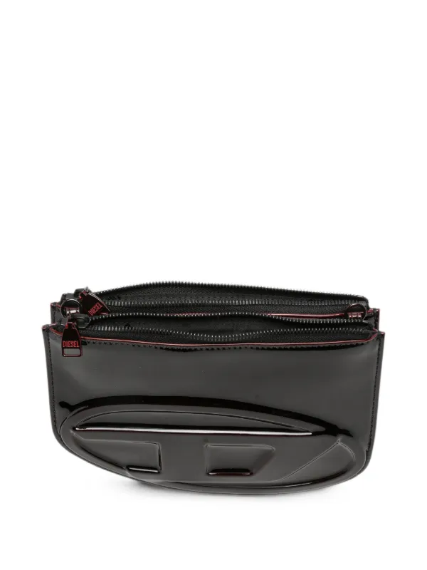 Diesel 1DR Twin エナメルレザーショルダーバッグ | レッド | FARFETCH JP