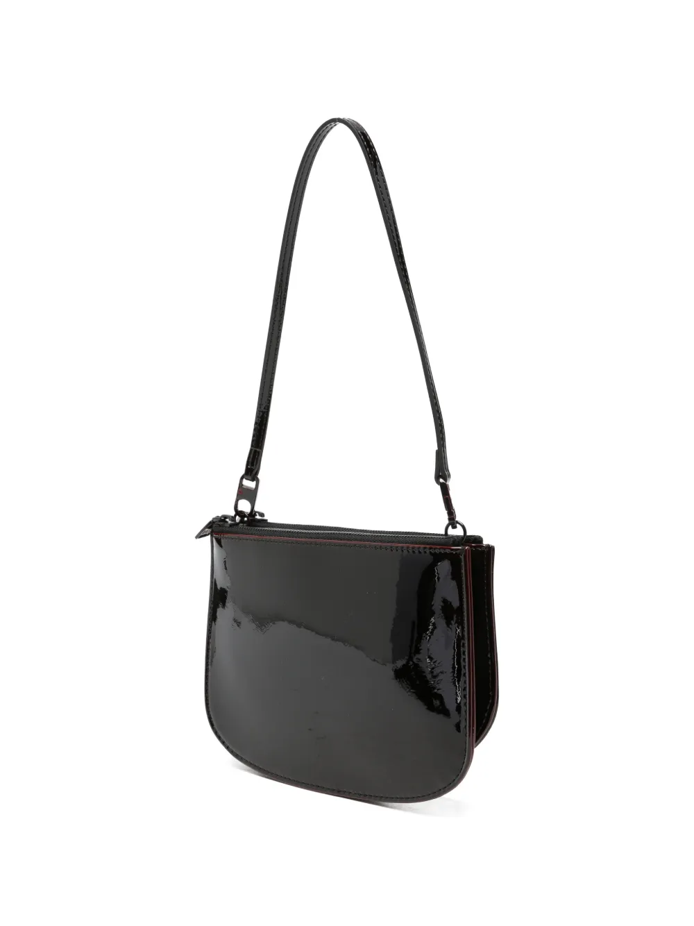 Diesel 1DR Twin patent-leather Logo Shoulder Bag | Red | FARFETCH