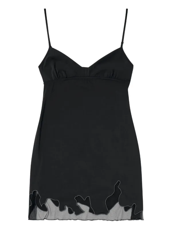 DIESEL>>ディーゼル D-Inlay-R1 チュールインサート ミニドレス Diesel D-Inlay-R1 ミニドレス | ブラック | FARFETCH JP