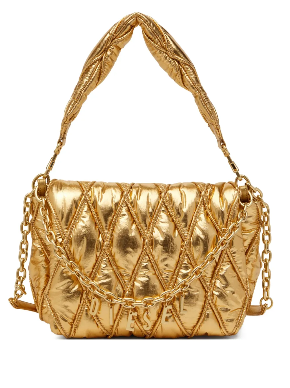 Diesel Charm-D medium schoudertas Goud