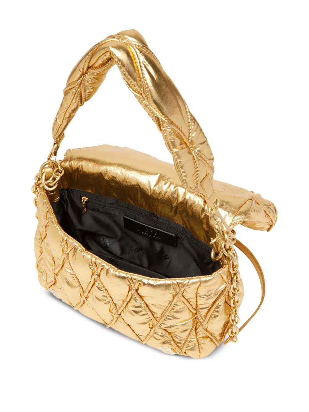 Diesel Charm-D medium schoudertas Goud