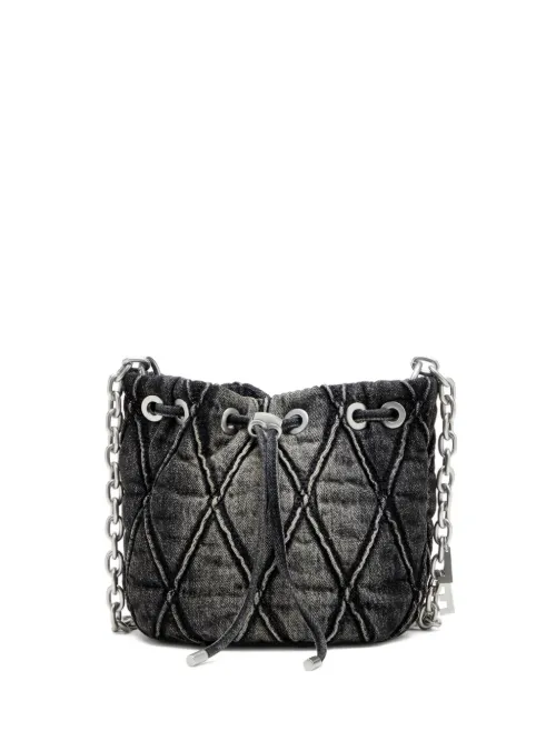 Petit sac seau matelassé CHARM-D à bride en chaîne - Diesel - Modalova