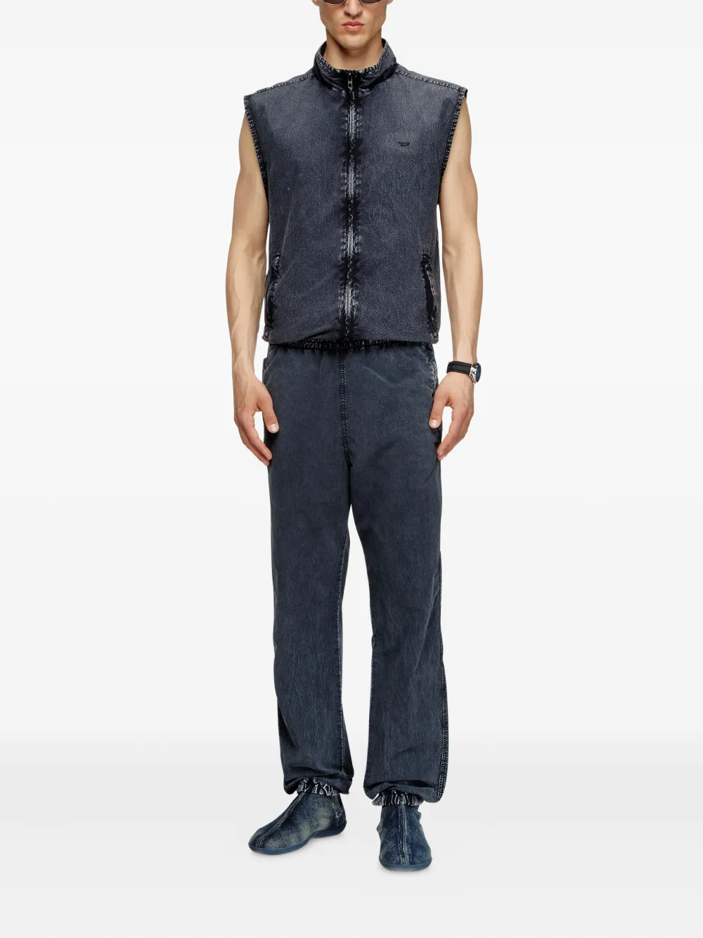 Diesel J-Erb denim-effect sleeveless gilet | Waistcoats & Gilets | Image 2