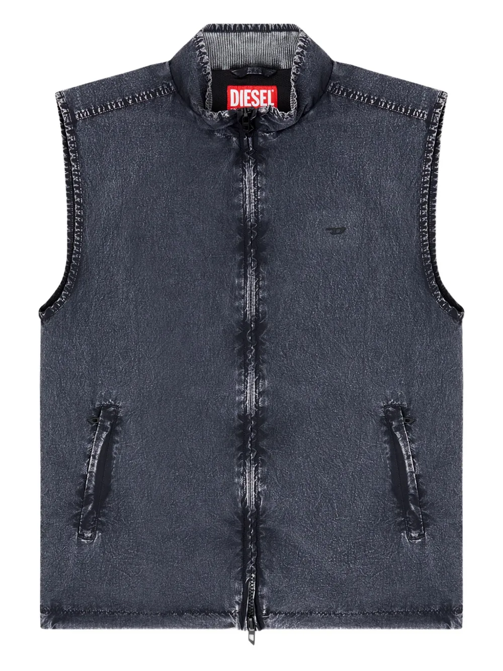 J-Erb denim-effect sleeveless gilet
