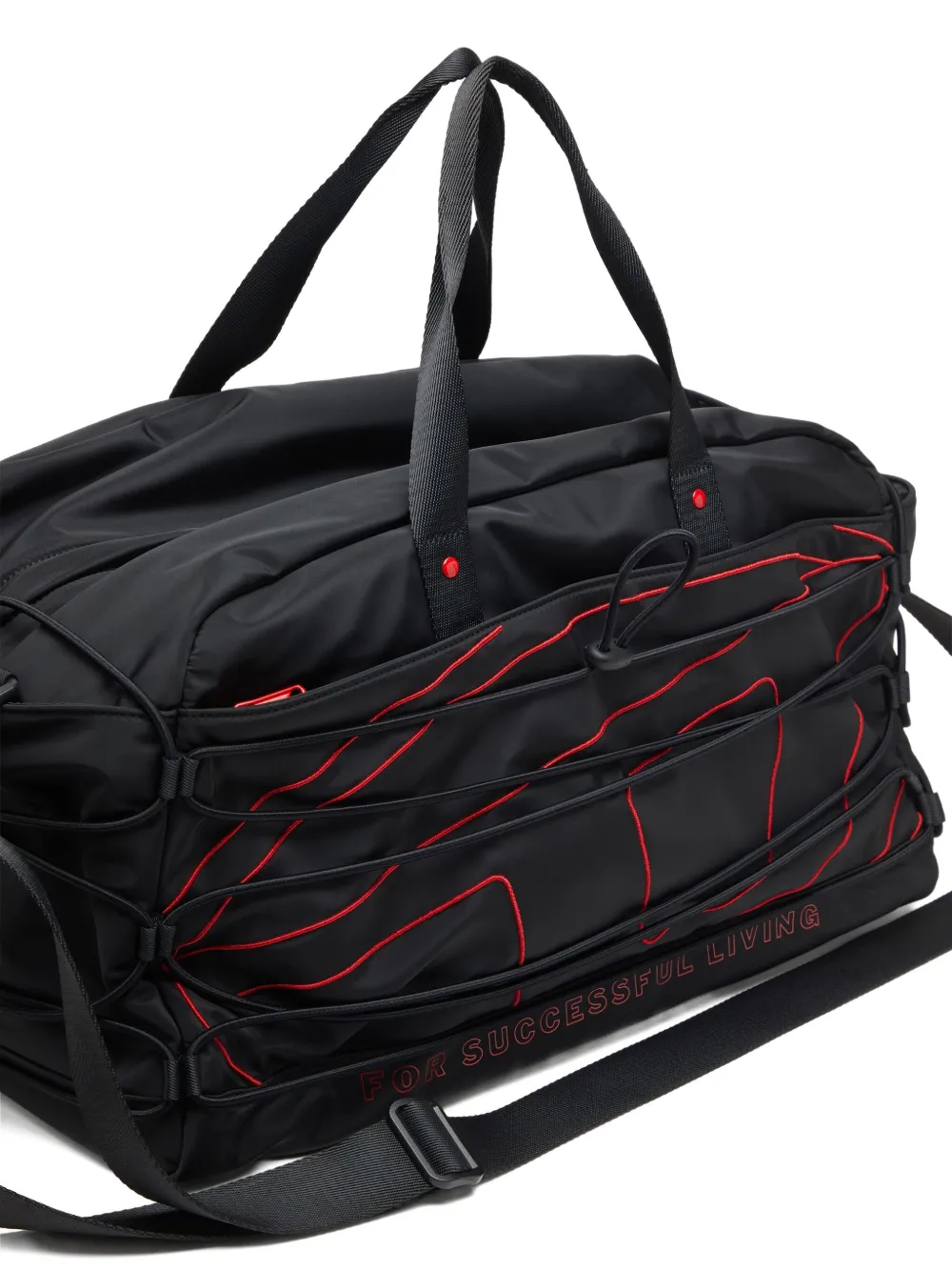 Diesel tech-d drawstring-detail duffle bag Zwart