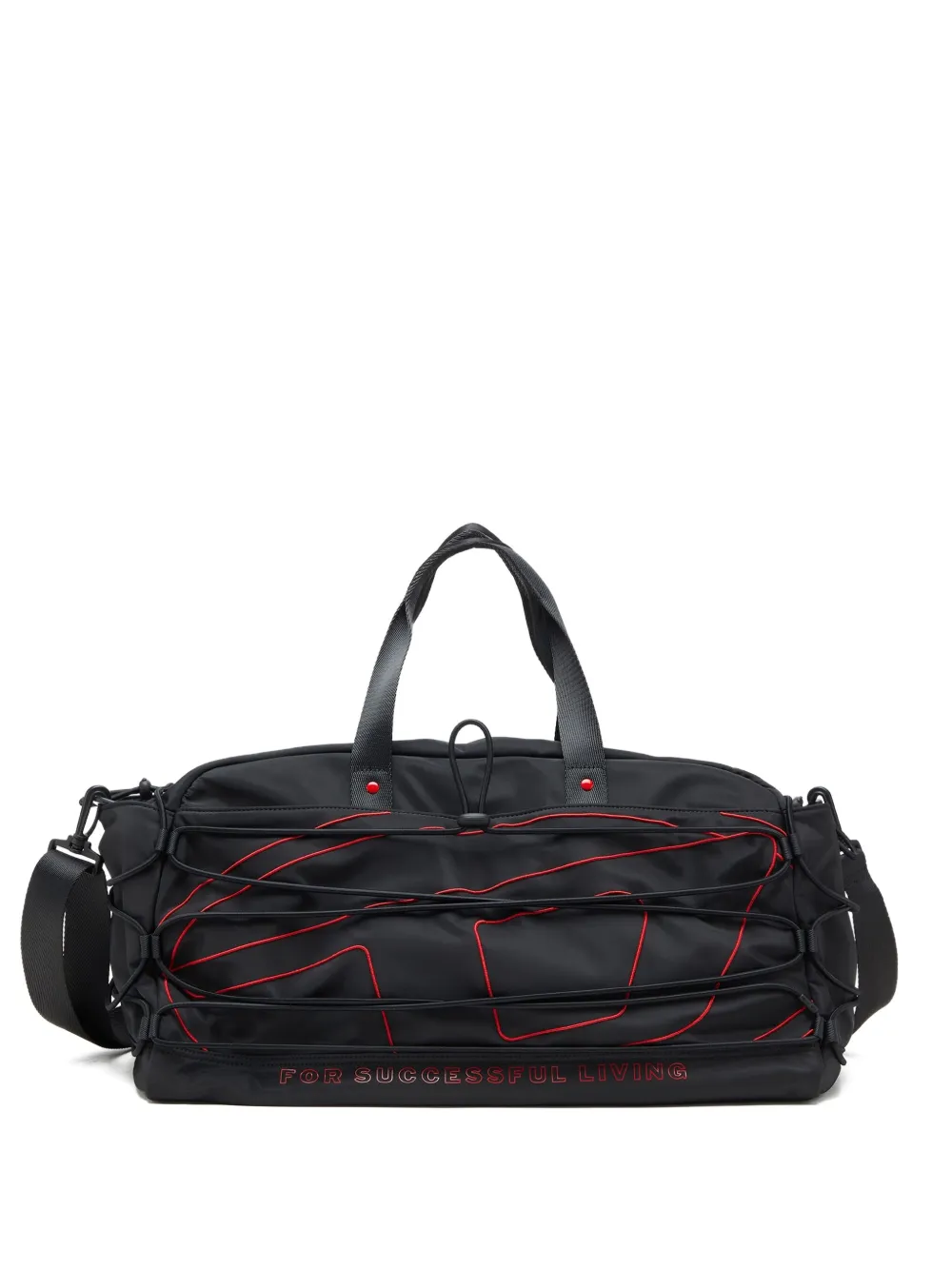 Diesel tech-d drawstring-detail duffle bag | Black | Image 1