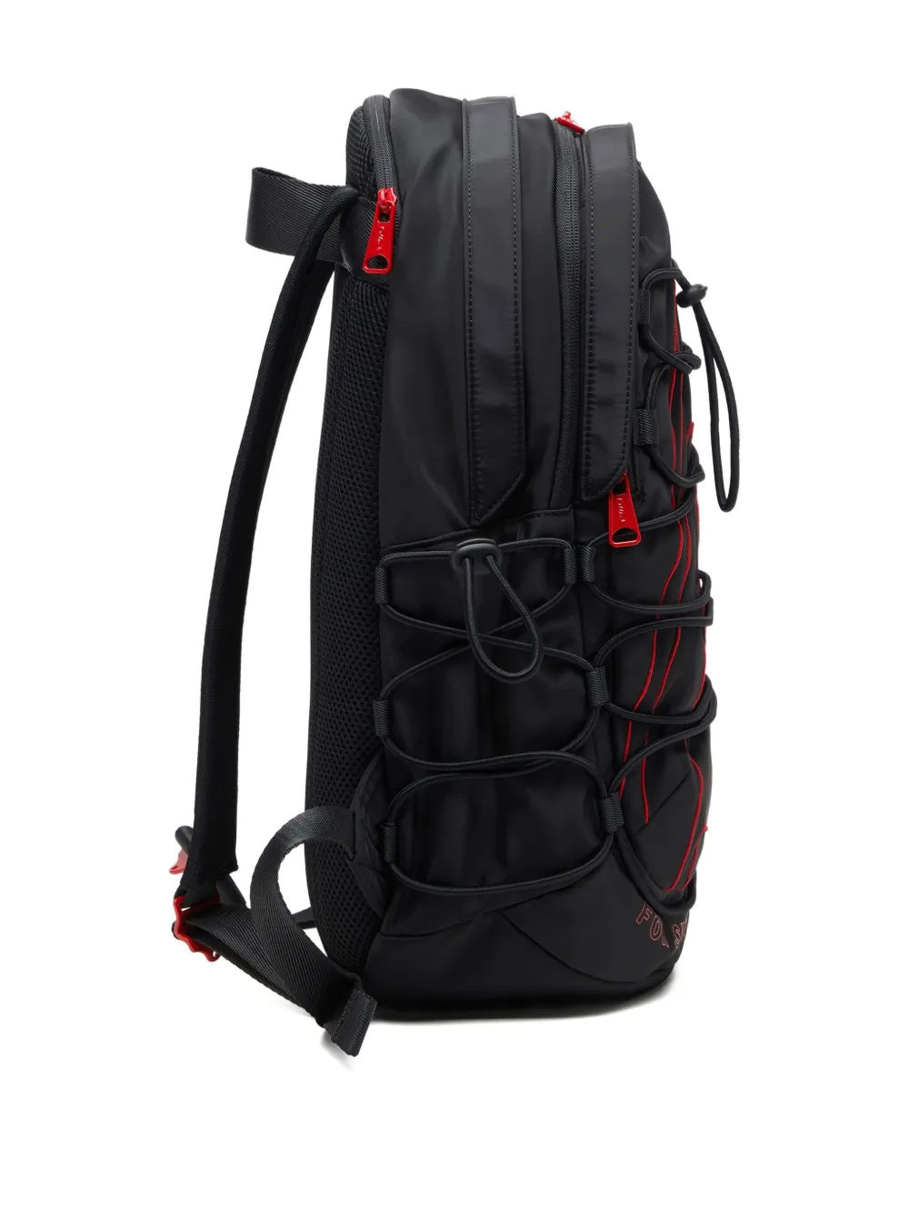 Diesel Tech-D drawstring-detail backpack Zwart